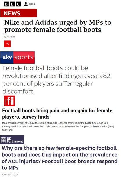 FBiomecanico's tweet photo. 👏CAMPEONAS DEL 🌎 🔝
Aprovecho para dar un dato📊:
 
95% DE LAS JUGADORAS UTILIZAN BOTAS DE HOMBRE

Fundamental que las botas sean un guante para el pie =  atención especial a la anatomía del pie femenino a la hora de diseñar y confeccionar botas específicas para sus pies. https://t.co/BDKUDOxlFX