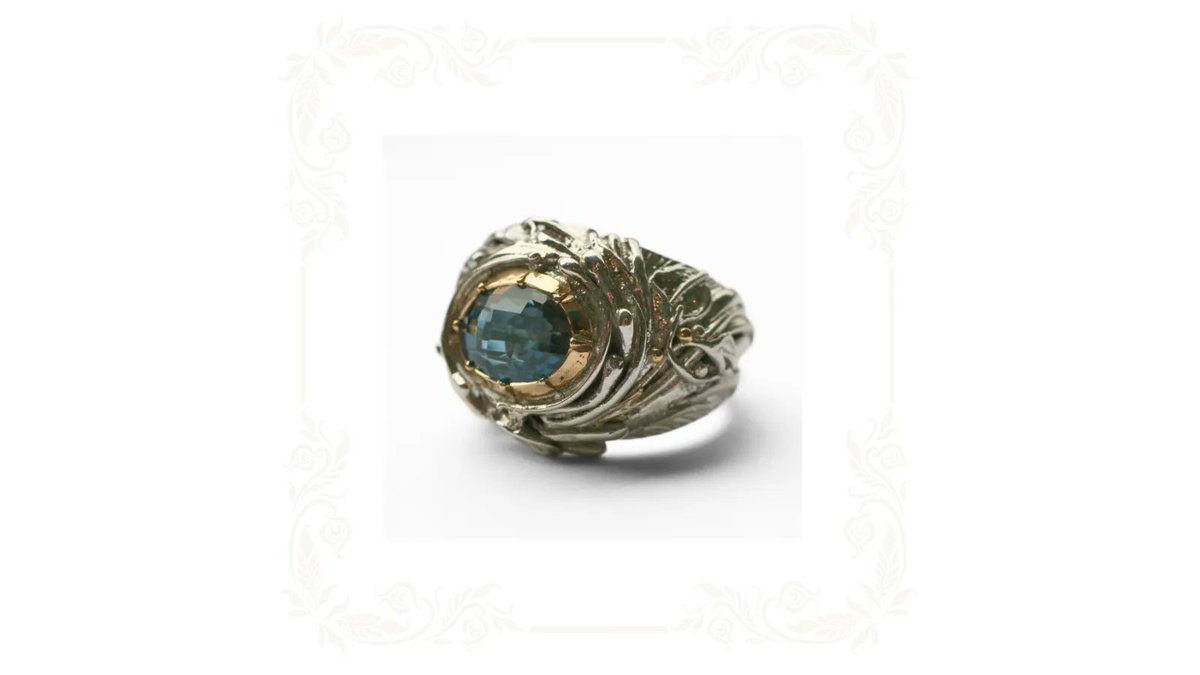 Ring of the day is this stunning Topaz Ring by Steven Medhurst. 
A silver ring with 18ct yellow gold details and a blue topaz set in a Victorian cut down setting, beautifully mixing traditional and modern styles.

#RingOfTheDay #Topaz #ContemporaryJewellery #HandcraftedInTheUK
