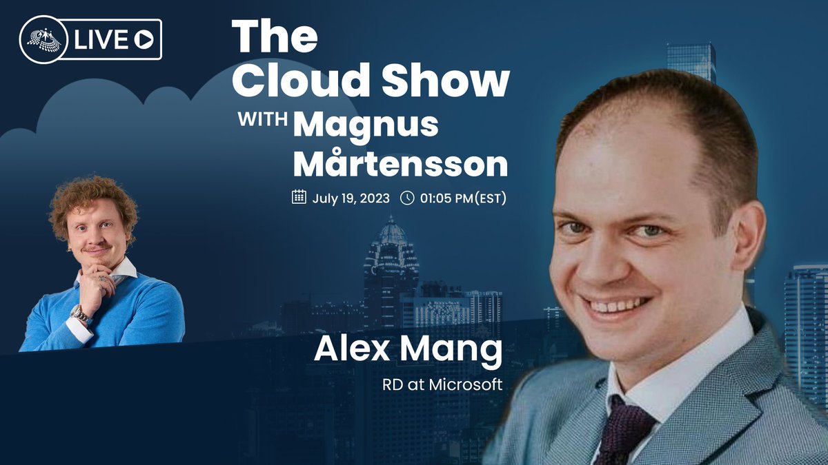 On #TheCloudShow the guest Star @iamalexmang talks about how #coding for #cloud is different from pre-cloud! #leadership @CsharpCorner @CSharpDotTV #mvpbuzz #rdbuzz #azure
noopman.com/blog/the-cloud…