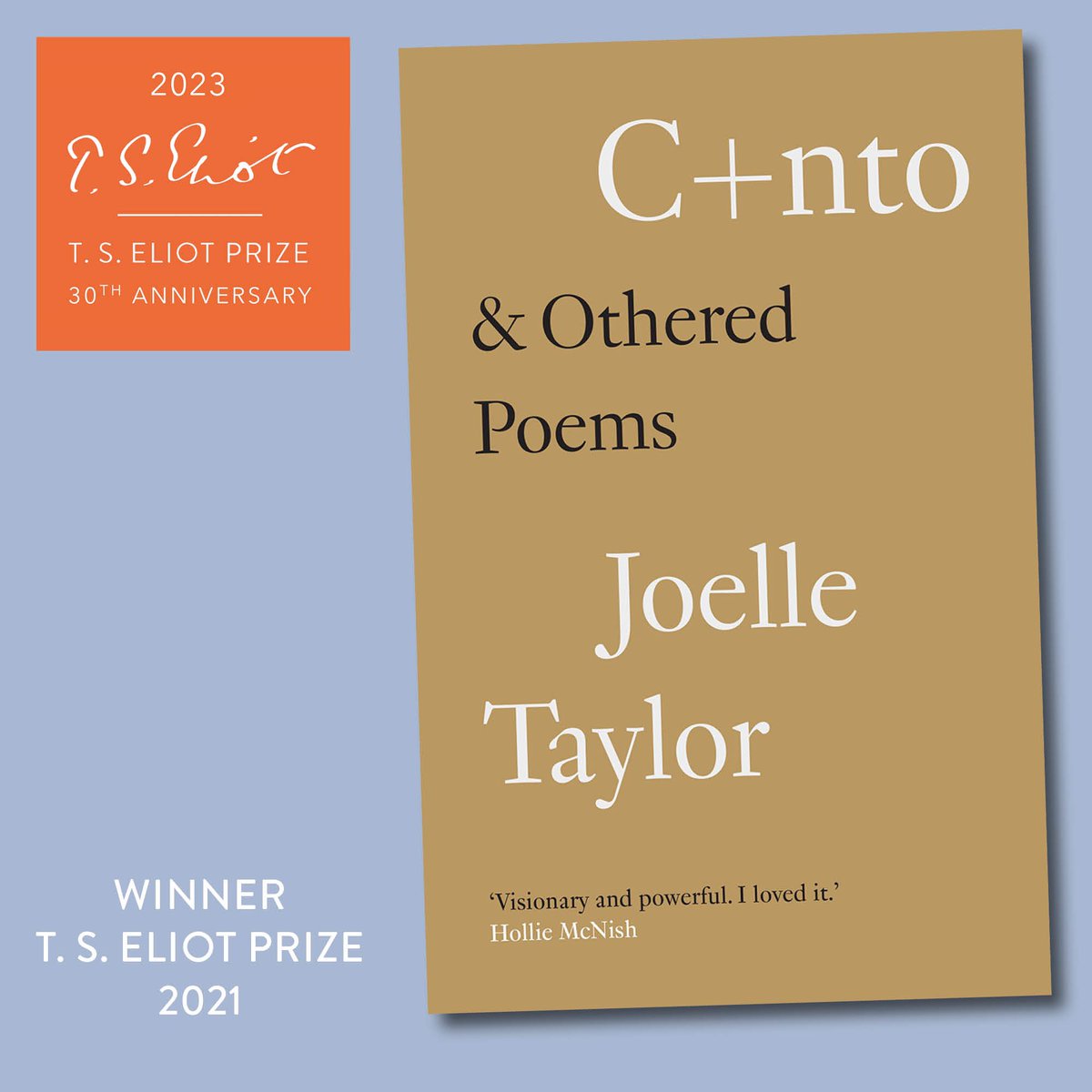 It's the T. S. Eliot Prize's 30th anniversary this year &amp; we're celebrating past winning collections!
Joelle Taylor won the T.S. Eliot Prize 2021 for C+nto &amp; Othered Poems. Joelle has reflected for us on winning the Prize - read her full piece now: tseliot.com/prize/category…