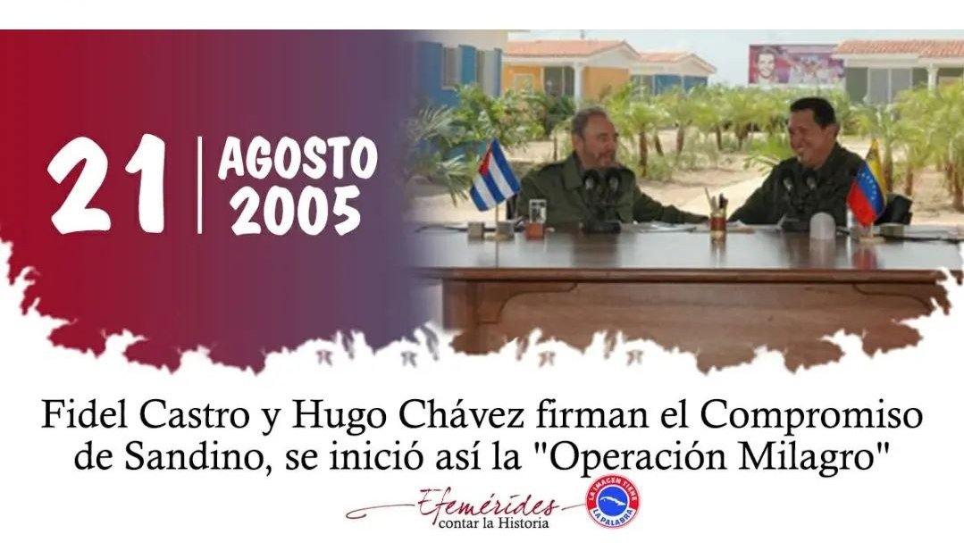 Una visión solidaria del mundo!
'Operación Milagro' 
#VivaChávez
#VivaFidel
#PueblosHermanos