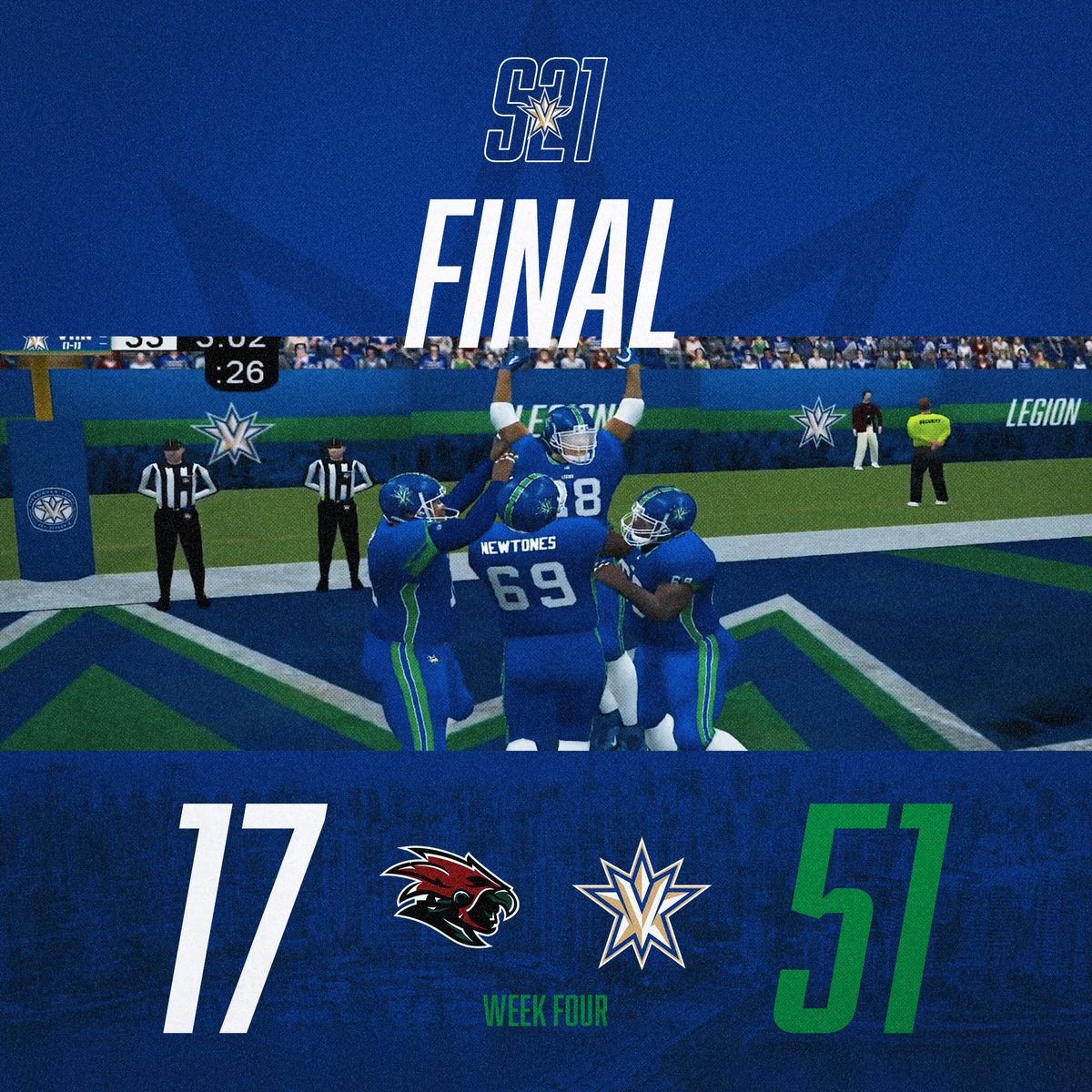 -FINAL-

The defense and offensive line put on a CLINIC last night.

#EternalFrost