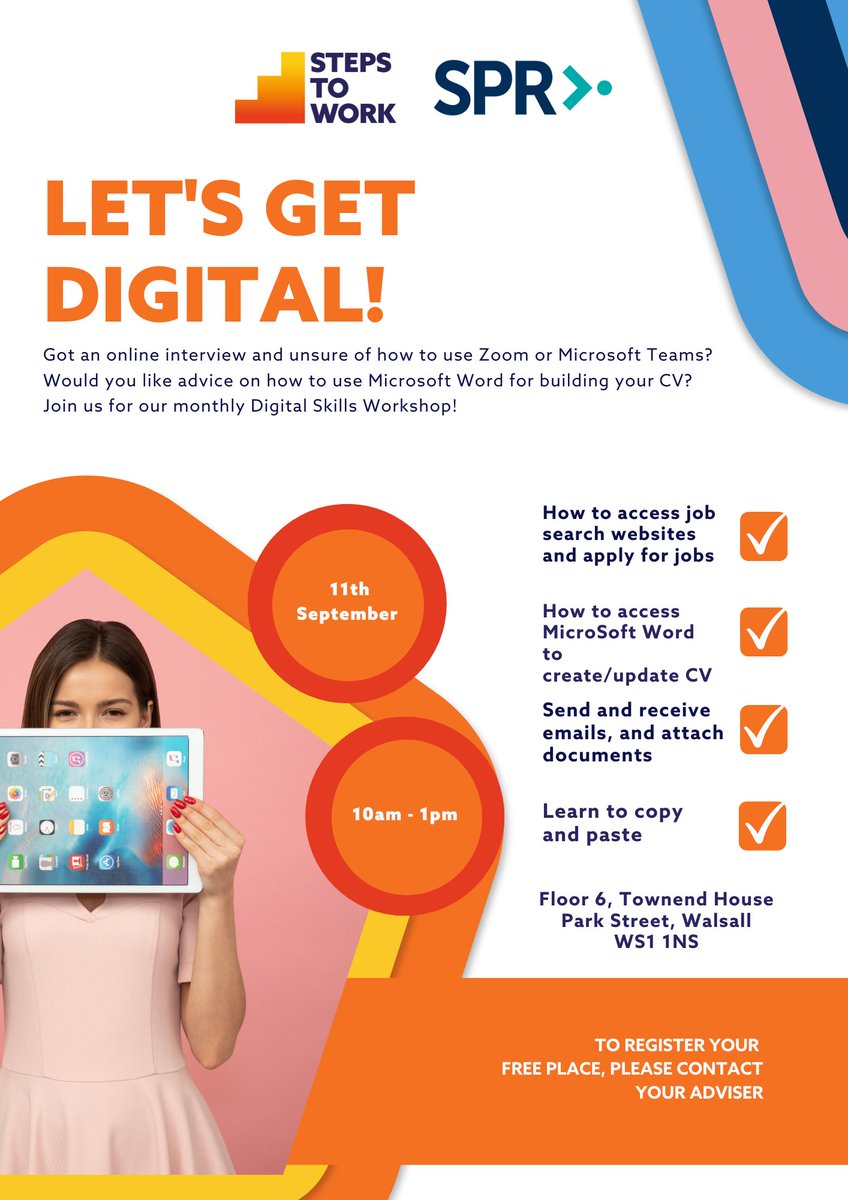StepsToWork's tweet photo. 💼 Digital Workshop - THIS SEPTEMBER!🤓

Mark your calendars for the 11th September and get ready to embark on an exciting journey towards your dream career! 🗓️

#DigitalWorkshop #JobSearch #CareerEmpowerment #BrightFuture #NeverStopLearning https://t.co/fUxia2JIv3