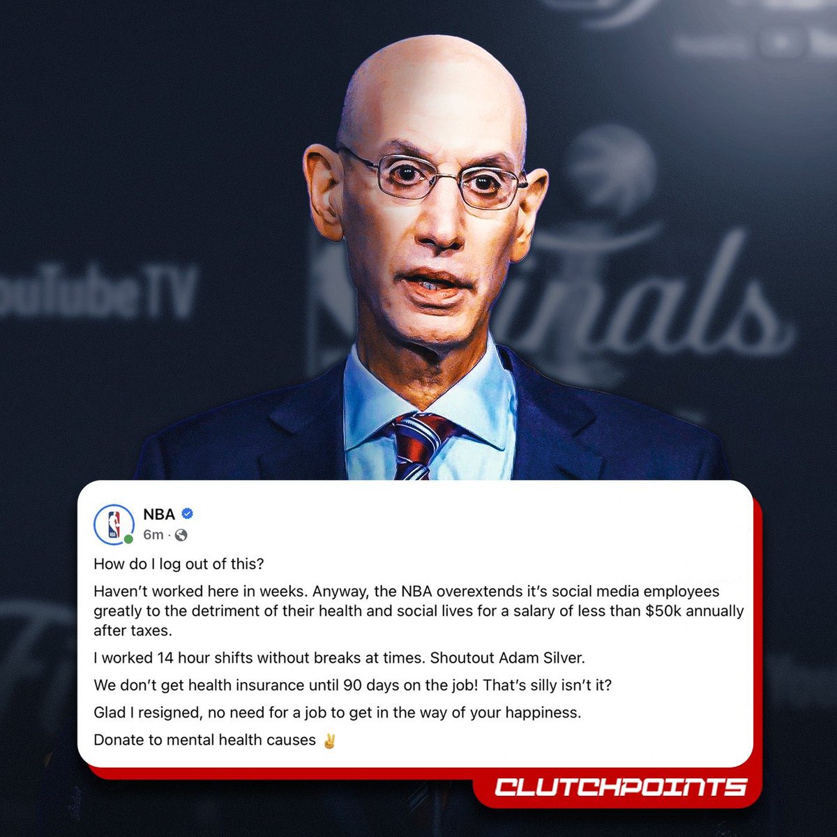 TheDunkCentral's tweet photo. Former NBA employee calls out Adam Silver on Facebook 🫣

(h/t @ClutchPoints ) https://t.co/WO3X9tAvIq