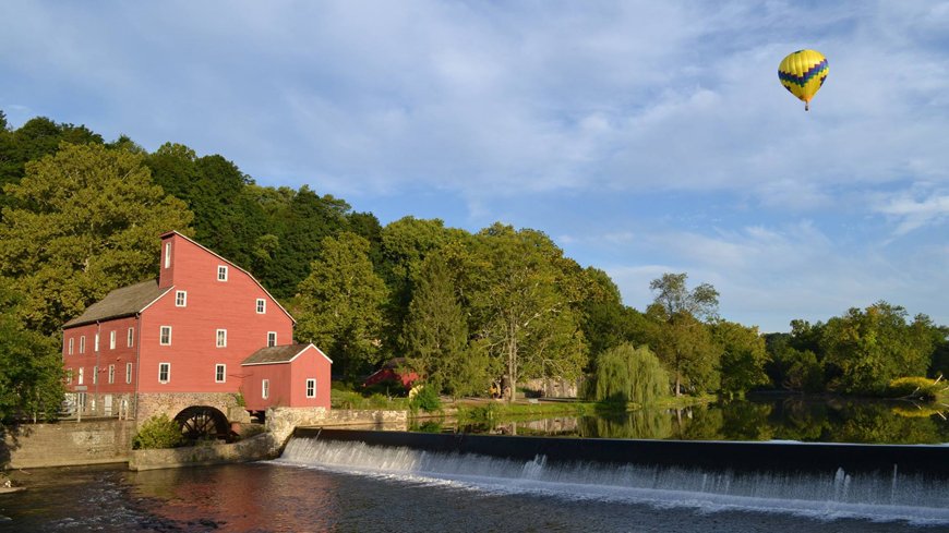 Do you know the history of the Red Mill? Set along the south branch of the Raritan River, the Red Mill was used  to process wool, grist, plaster, graphite, and more. journeythroughjersey.com/sites/red-mill
