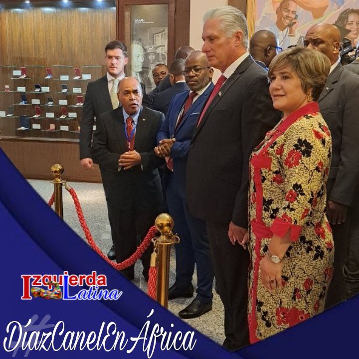 Cuba 🇨🇺 está con África y África está con Cuba 🇨🇺; 
Cuba 🇨🇺 está con el Grupo BRICS y el Grupo BRICS está con Cuba 🇨🇺
Cuba 🇨🇺 no está sola, el mundo la acompaña. 
Y al que le duela que sufra. 
#IzquierdaLatina
#DíasCanelEnÁfrica