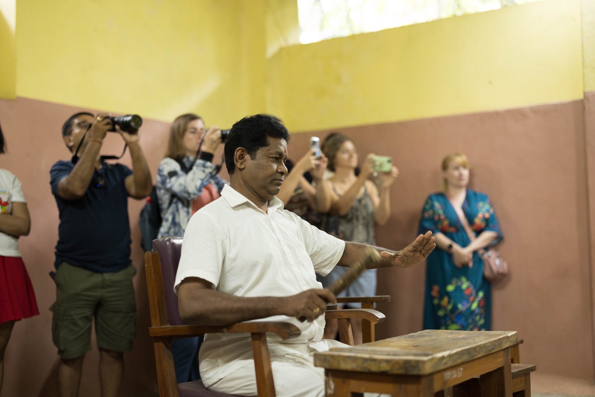 KeralaTourism's tweet photo. The visit to Kalamandalam at Cheruthuruthy in Thrissur was an eye-opener for KBE participants. They were able to watch some of Kerala’s much-loved artforms and also gain valuable insights from the teachers and artists.
#KeralaBlogExpress #KBE #KeralaBlogExpress7 #KBE7 #TravelForGood #Kalamandalam #StoryTellers #BloggersTrip #KeralaTourism