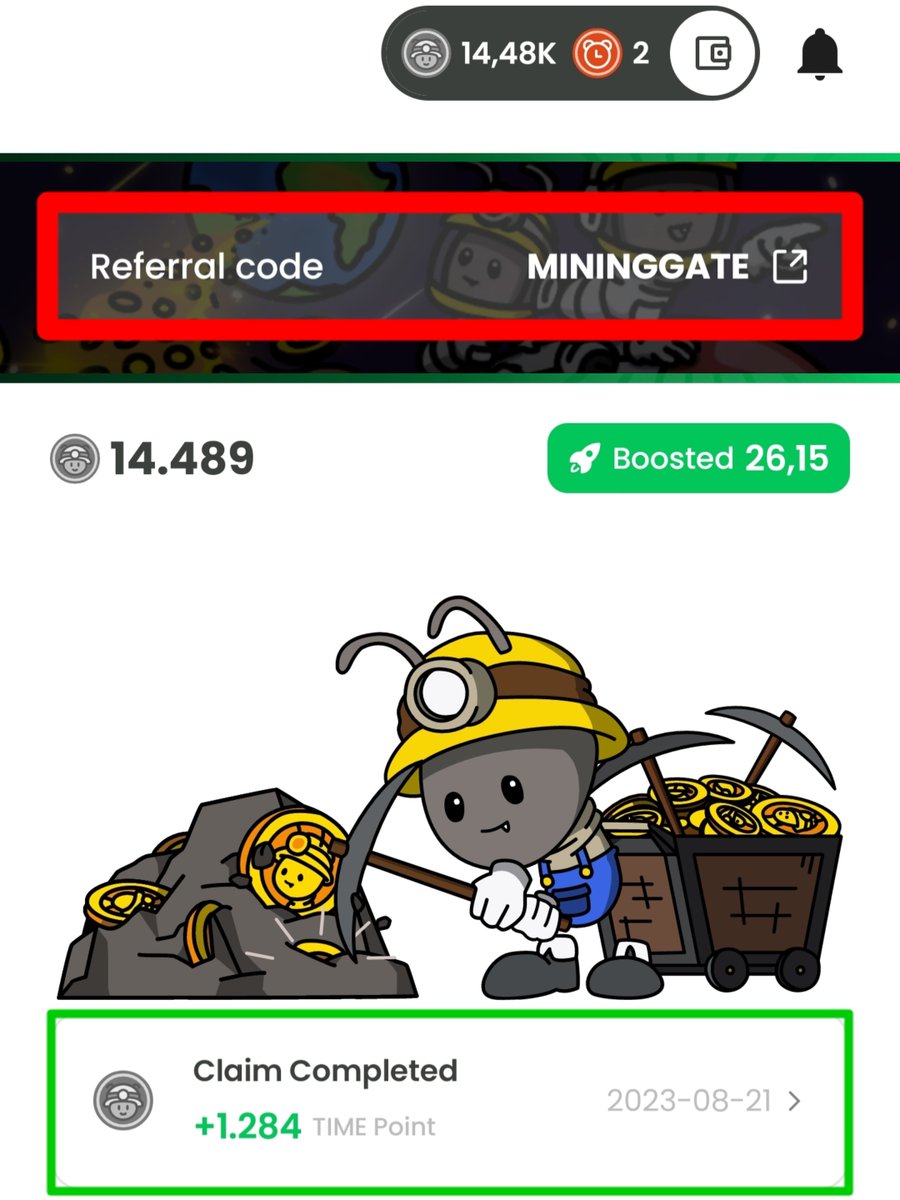 Airdrop Crypto 🪂 (@minergate_vn) on Twitter photo Referral ID: MININGGATE (Capitalize)
anttime.net/link?path=refe…
With my efforts, I have exploited 1,284 "Time Point" after 24 hours, if maintained with this posture, after a month I have exploited 30,000 "Time Point" wish you also introduce and exploit as much as me. <a href="/ANTTIME_NET/">ANTTIME | TIME To EARN 💚</a> Referral ID: MININGGATE (Capitalize)
anttime.net/link?path=refe…
With my efforts, I have exploited 1,284 "Time Point" after 24 hours, if maintained with this posture, after a month I have exploited 30,000 "Time Point" wish you also introduce and exploit as much as me. <a href="/ANTTIME_NET/">ANTTIME | TIME To EARN 💚</a>