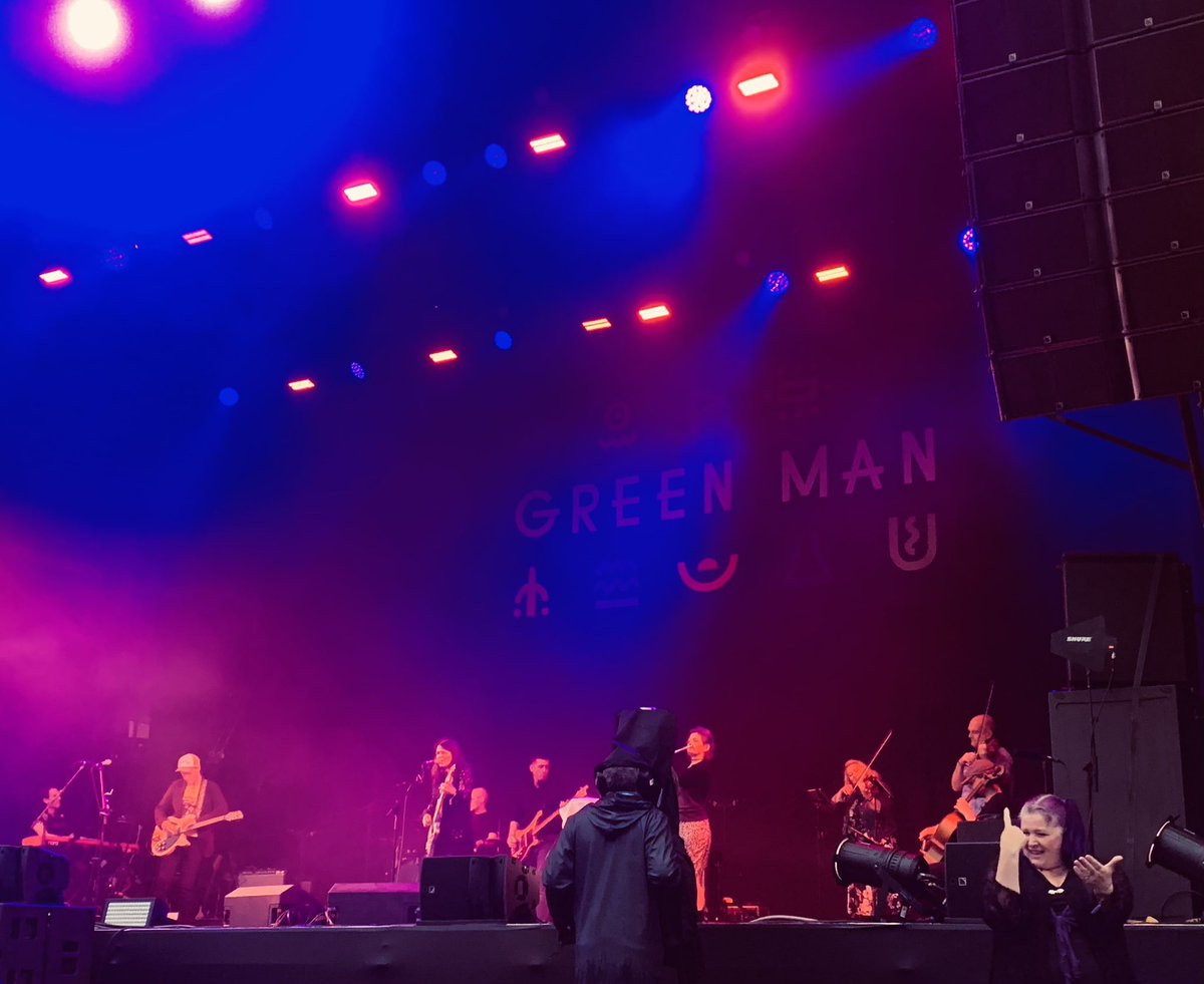 Back home from <a href="/GreenManFest/">Green Man</a>. Thanks to the audience (and the BSL signers) that braved the weather on Friday evening for what was our last show on the schedule… for now.

And all praise the rain gods, who finally decided to show some mercy midway through the set.