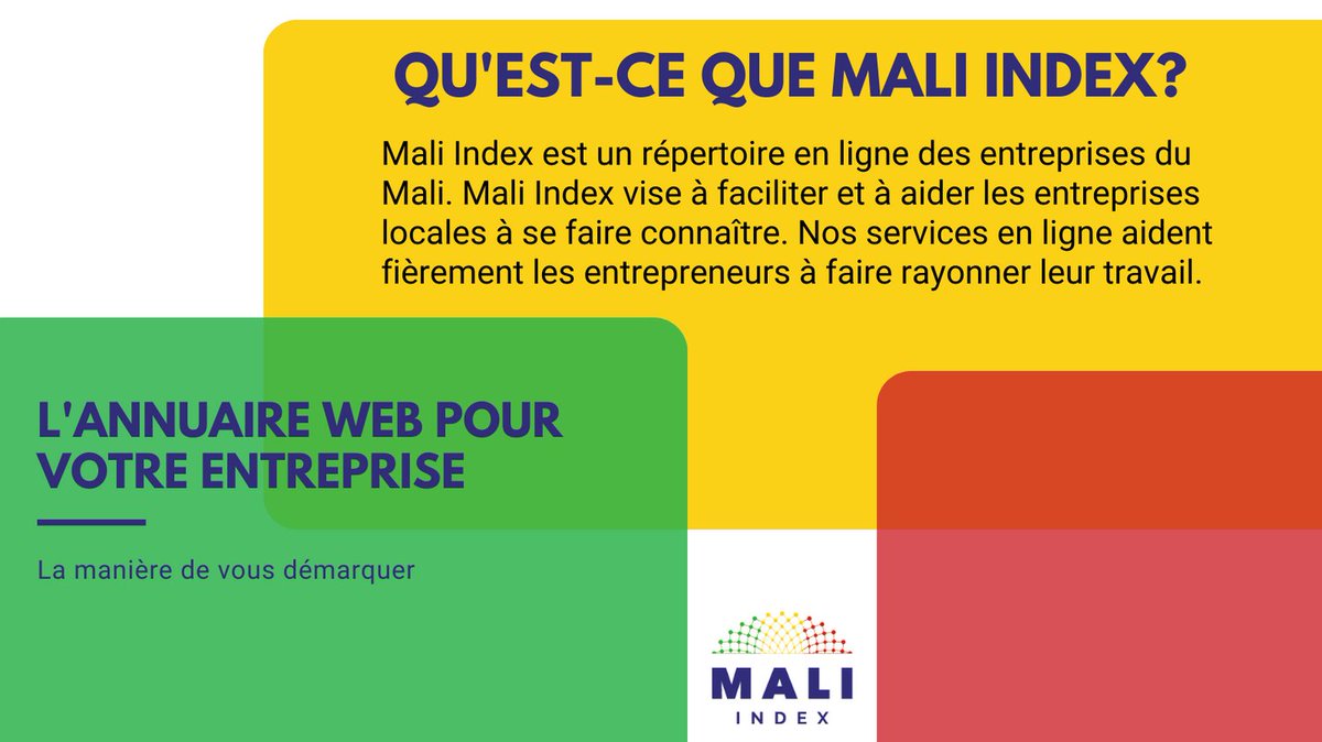 Avez-vous fait votre inscription sur le site de Mali Index? Si non, c'est le moment! Vous en sortirez gagnants.es! 🥇

C'est ici pour vous inscrire : maliindex.com