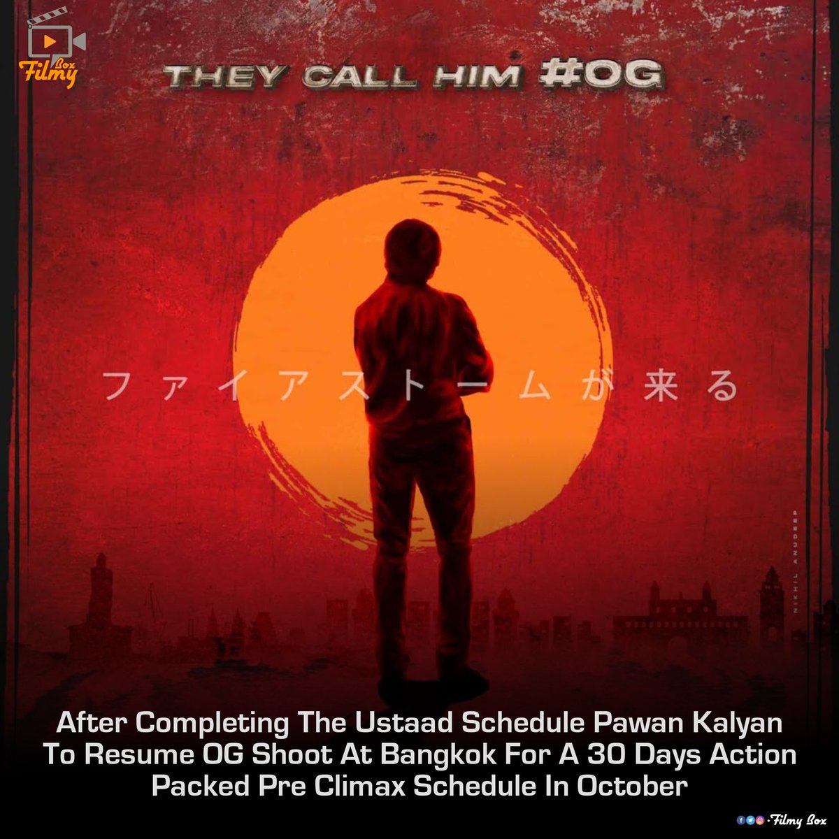 _filmybox_'s tweet photo. #Sujeeth Sambhavam Loading.....๐ฅ๐ฅ
#OG #FireStromIsComing #Pawankalayan #TheyCallHimOG #ArjunDas #Priyankamohan #FilmyBox https://t.co/97iNMSX3dT