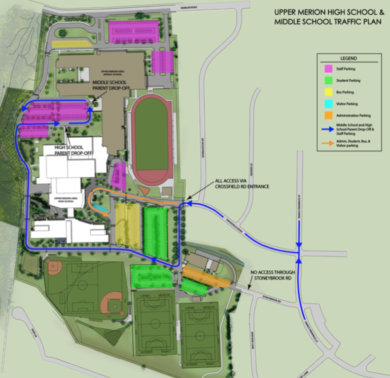 Back To School Info!
Drop off for HS students remains the same &amp; is located in the rear of the building near the MS.  Drop off is open from 7-7:35am every school day.  Parents dropping off after 7:35 should go to the HS Main Entrance so that students can be signed in as late.