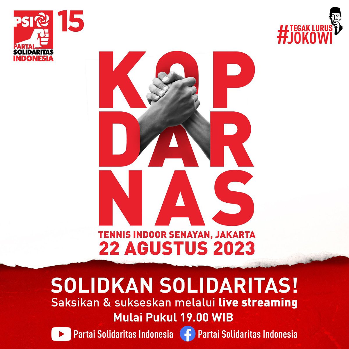 psi_id's tweet photo. Yuuuk dukung dan ramaikan KOPI DARAT NASIONAL pada Selasa 22 Agustus 2023,

Saksikan melalui live streaming di akun Youtube dan Facebook Partai Solidaritas Indonesia, kemudian posting/upload foto/video di X (twitter) dengan serentak jam 16.30 - 21.00 WIB jangan lupa mention @PSI_ID yaa Sis dan Bro 🫶🏻
 
Jangan lupa posting juga di IG / sosmed lainnya dengan caption yang menarik bertema ‘OPTIMIS MENANG’, lalu tag dan mention @PSI_ID beserta akun PSI wilayah kamu yaaa..
 
Jangan lupa pake hashtag: 
#KOPDARNAS2023 #PASTIMENANGBANYAK 
#SIAPMENUJUSENAYAN2024 di postingan dan caption yang kamu buat. 

TERUSKAN SEMANGAT SOLIDARITAS 
SATUKAN DI KOPDARNAS 🔥