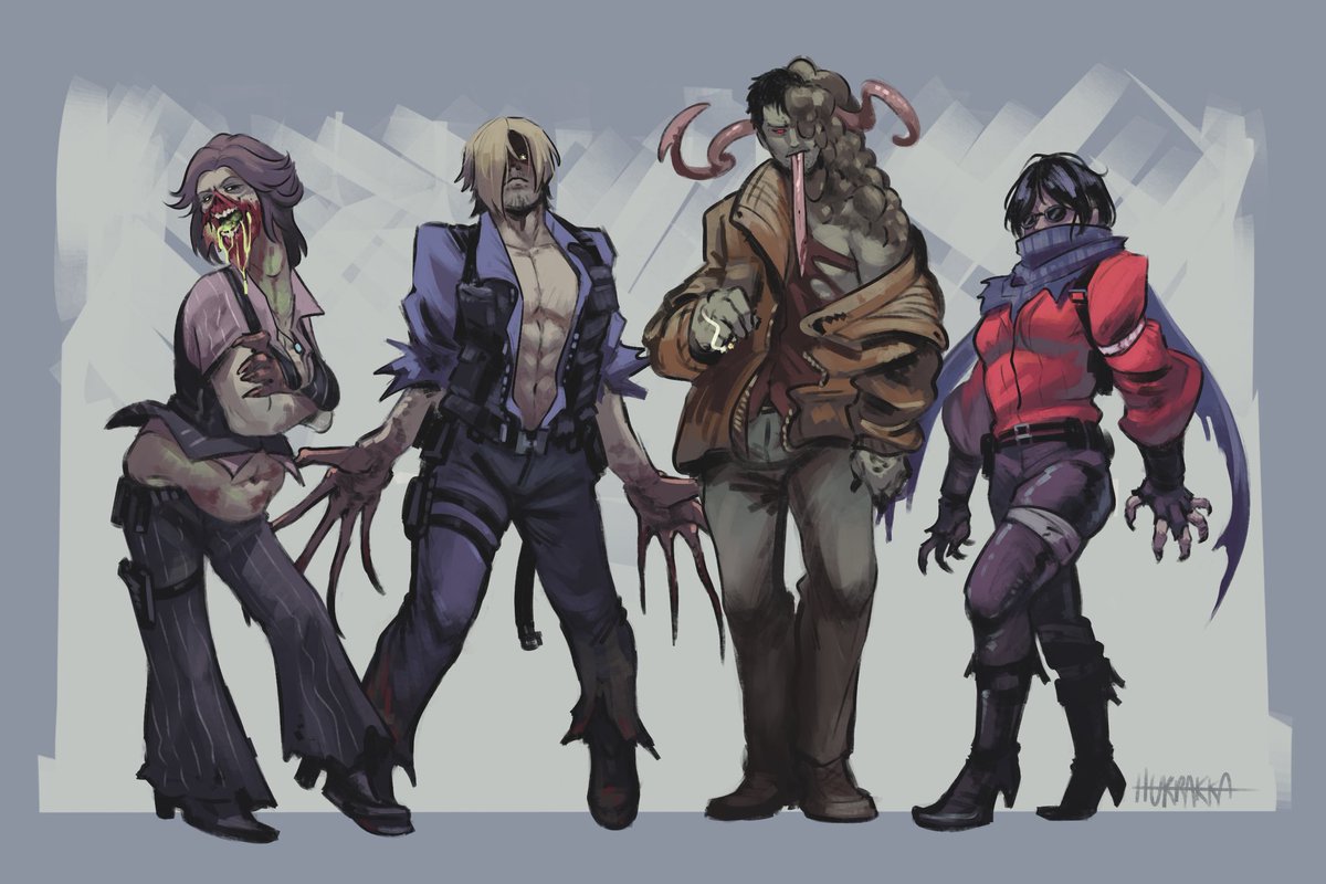 hurrakka's tweet photo. L4d au teehee~ #left4dead #ResidentEvil https://t.co/hnioIqPSr6