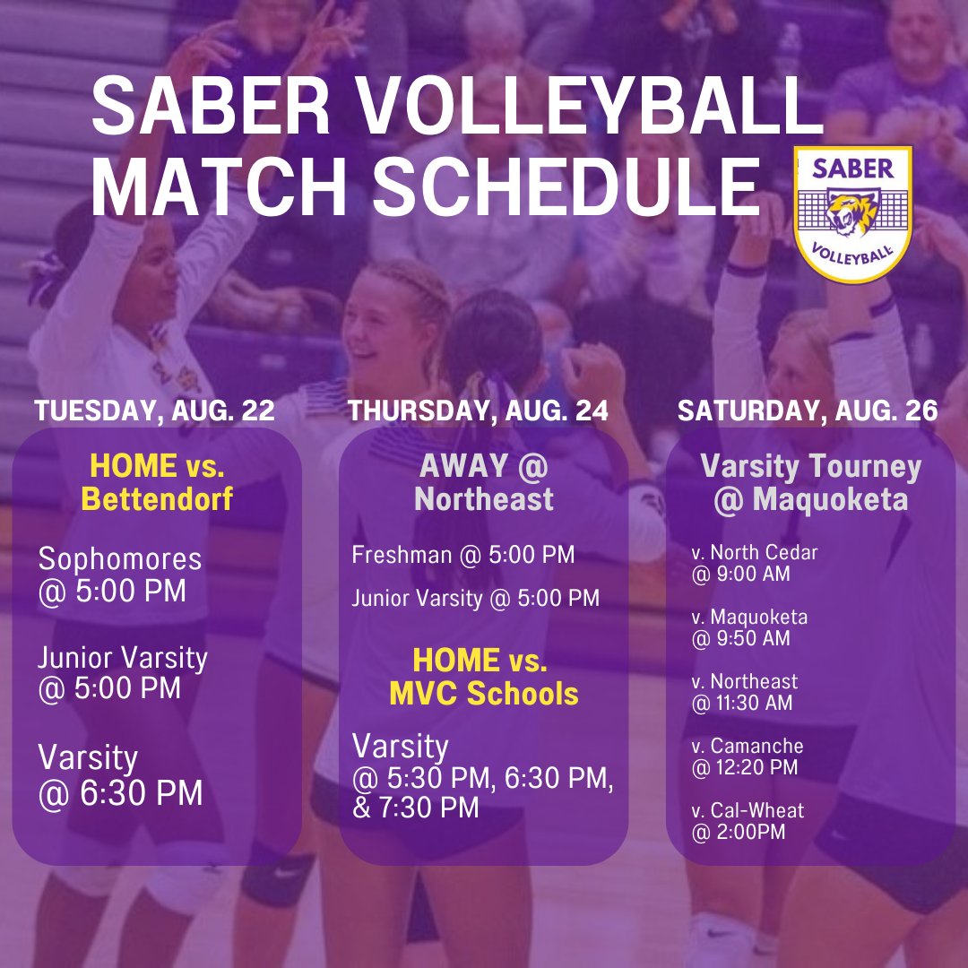 Busy week for Saber Volleyball!