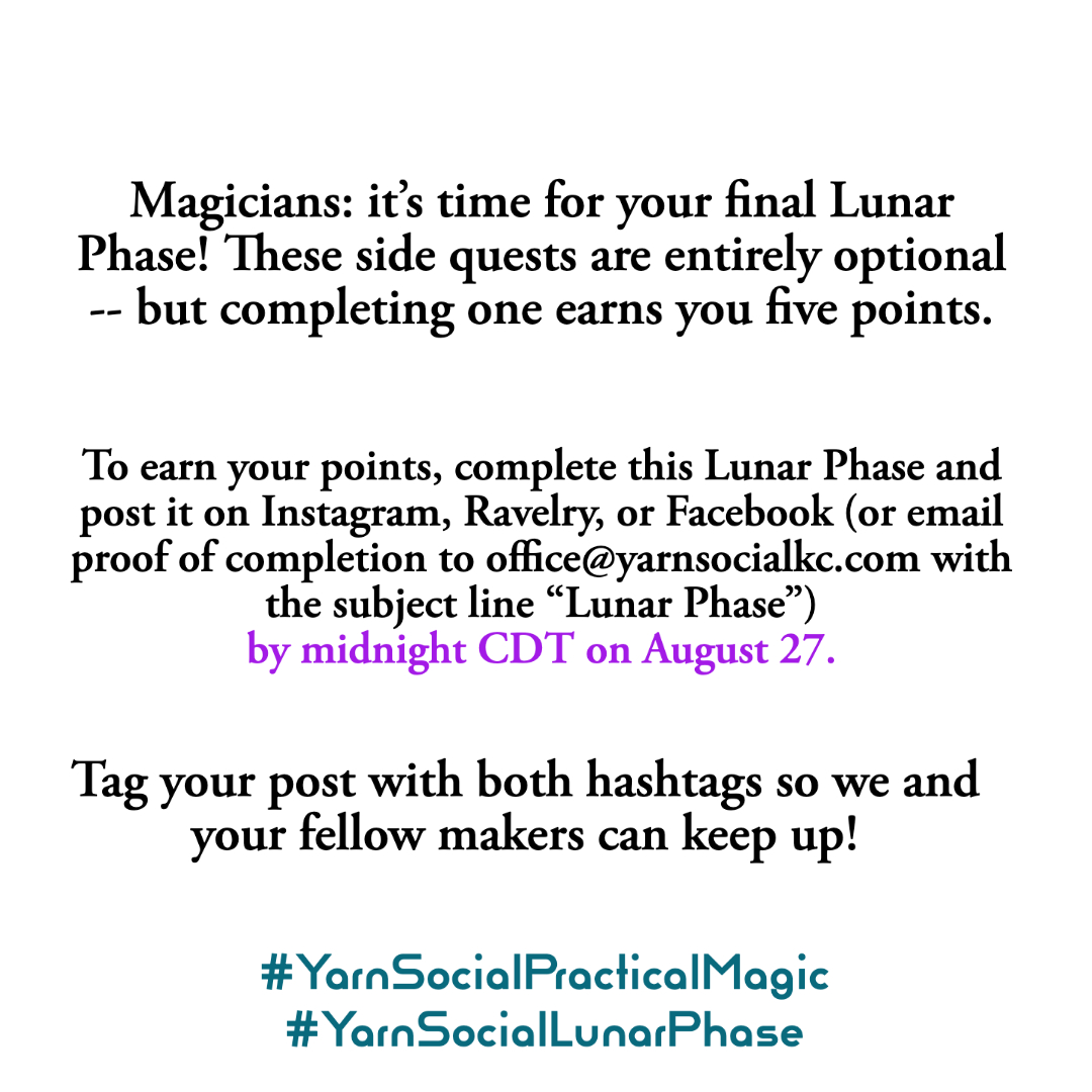 YarnSocialKC's tweet photo. August 21-27: Lay Out Your Cards

As this summer’s journey comes to a close, we’d like to softly round out this season with some introspection. 

Reflect on the past twelve weeks of your practice, embrace where you are presently, dream about the future and what direction you’d li https://t.co/5ygoRG2zws
