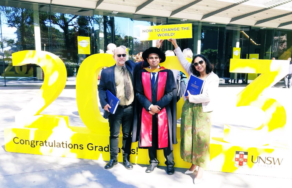 JJagnoor's tweet photo. Congratulations @DrSoumyadeepB 

Your thoughtfulness, dedication and passion has led to this incredible milestone. 

I’m certain you will embrace the new challenges, lead with empathy and make an impact #changethe🌏

@HEARDatUNSW 

@RobynNorton8 you were missed. https://t.co/nQ0qqfXQYa