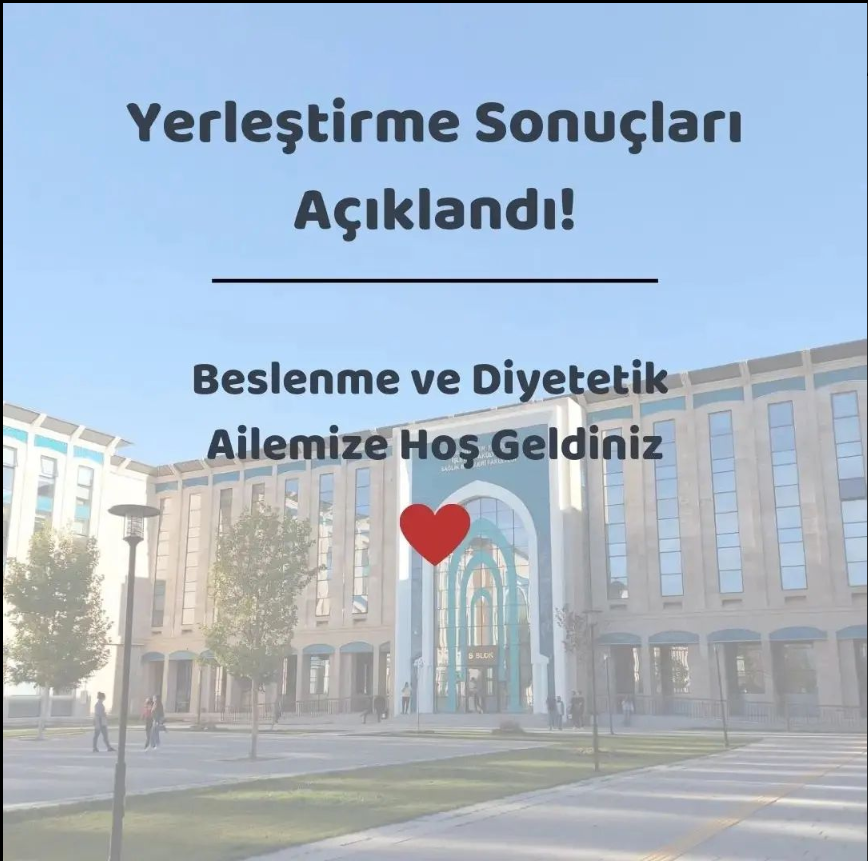 Üniversitemizi kazanan öğrencileri tebrik eder, başarılarının devamını dileriz. Beslenme ve Diyetetik ailemize hoş geldiniz.♥️

Bilgi almak ve sınıf grubuna dahil olmak isterseniz mesaj atarak iletişime geçebilirsiniz.

<a href="/ybuankara/">Ankara Yıldırım Beyazıt Üniversitesi</a> <a href="/aybusksdb/">Aybü Sağlık, Kültür ve Spor</a> @sabifaybu <a href="/aybusaybek/">AybüSaybek</a>
