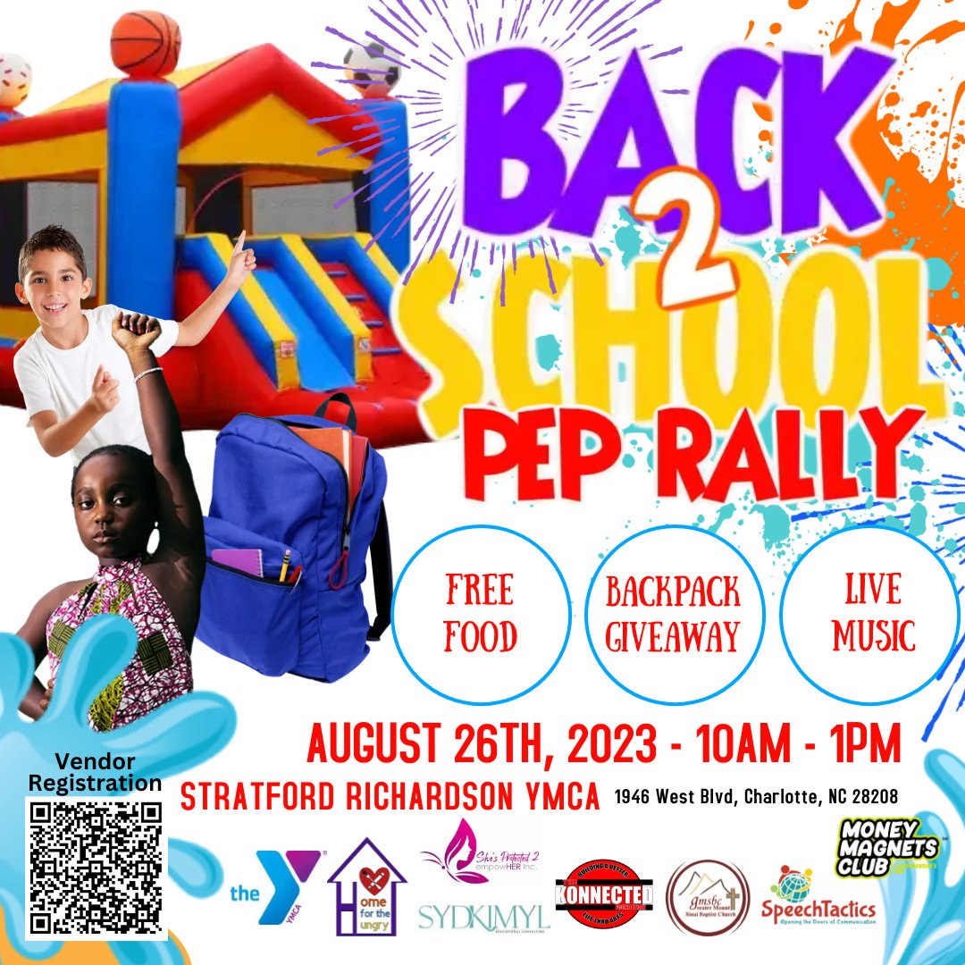 QueenCityAwards's tweet photo. Anyone needing some community service hours this is a great opportunity. Inbox us if you are available this Saturday. 

#communityservice #QueenCityAwards #YMCA #TheKonnectedFoundationINC #community #giveback #backtoschool #Bookbagdrive https://t.co/6MUfu7nFA6