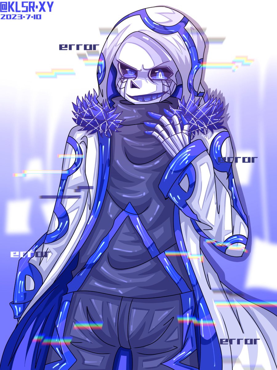 KLSR_XY's tweet photo. 回来更新了（😋 #error404 #error404sans #sans #undertaleau #alphatale https://t.co/7Jsw7lnlNG