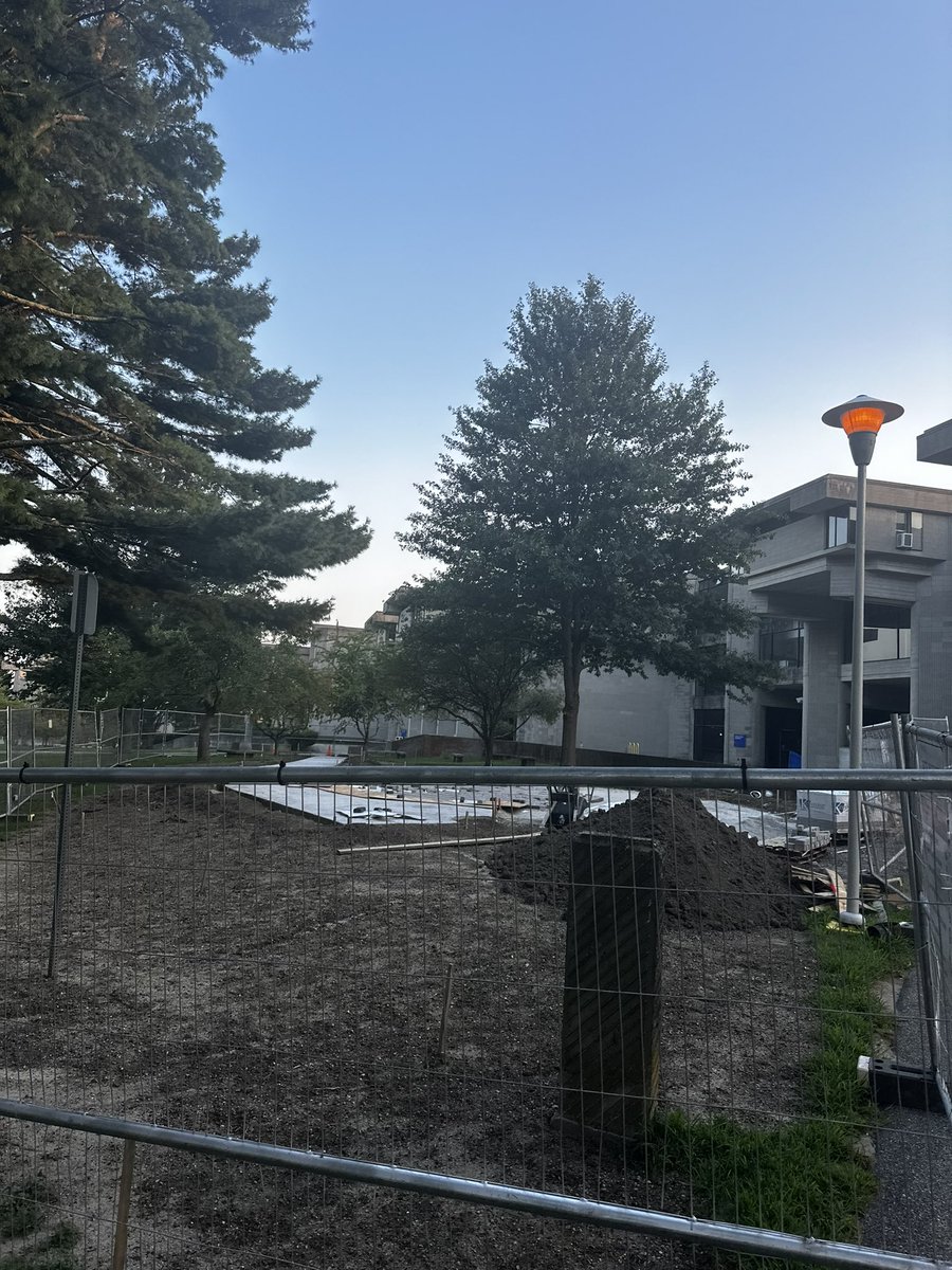 umassdsga's tweet photo. UNITY PLAZA: Now under construction!

The Unity Plaza will be a lounge space for students that will house benches, shading, tables, and new flagpoles for various flags like BLM and Pride!

Located at the front of campus, the project is expected to be completed this Fall! https://t.co/uN5R2jYdET