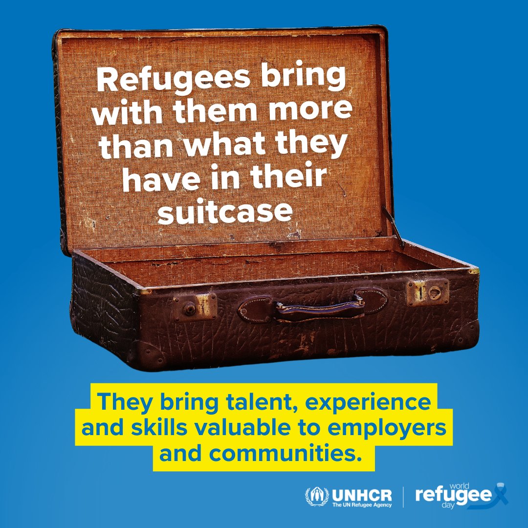 Refugees bring with them more than what they have in their suitcase.

Let's build bridges, not walls, and show that humanity knows no borders.

#StandWithRefugees