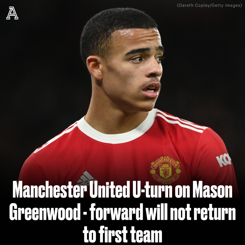 TheAthleticFC's tweet photo. Manchester United have abandoned their plan to bring back Mason Greenwood to the club’s first team following a public backlash. 

By @AdamCrafton_