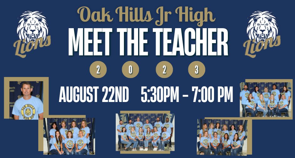 We look forward to meeting our Lion Parents tomorrow evening!