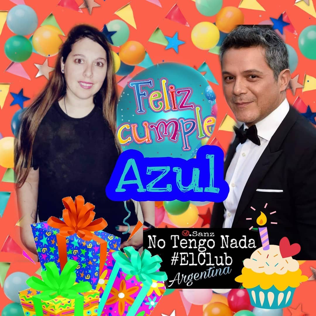 NoTengoNadaArg's tweet photo. Hoy está dándo su vuelta al sol nuestra querida Azul ⚘️ @STARSMANU nos alegra con sus ocurrencias siempre dando lo mejor de ella, sacando una sonrisa 🎂🎊🎉😘 felicidades  Te esperamos @AlejandroSanz en el festejo 🎉
#hasquesuceda🙌 #FelizCumpleAzul https://t.co/5fA3doH7k4