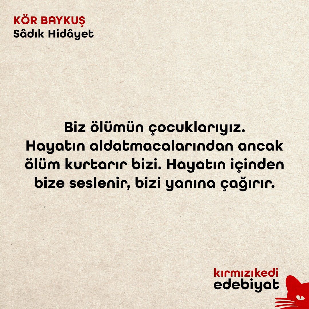 André Breton’un “Başyapıt diye bir şey varsa o da budur” sözleriyle nitelendirdiği Sâdık Hidâyet’in “Kör Baykuş” romanı, sadece 20. yüzyıl İran edebiyatının değil, çağdaş dünya edebiyatının da en önemli eserlerinden. 

🔎kirmizikediyayinevi.com