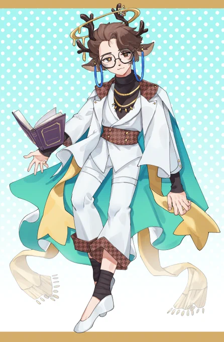 鹿の男の子を描かせていただきました!リクエストありがとうございました～! #skeb