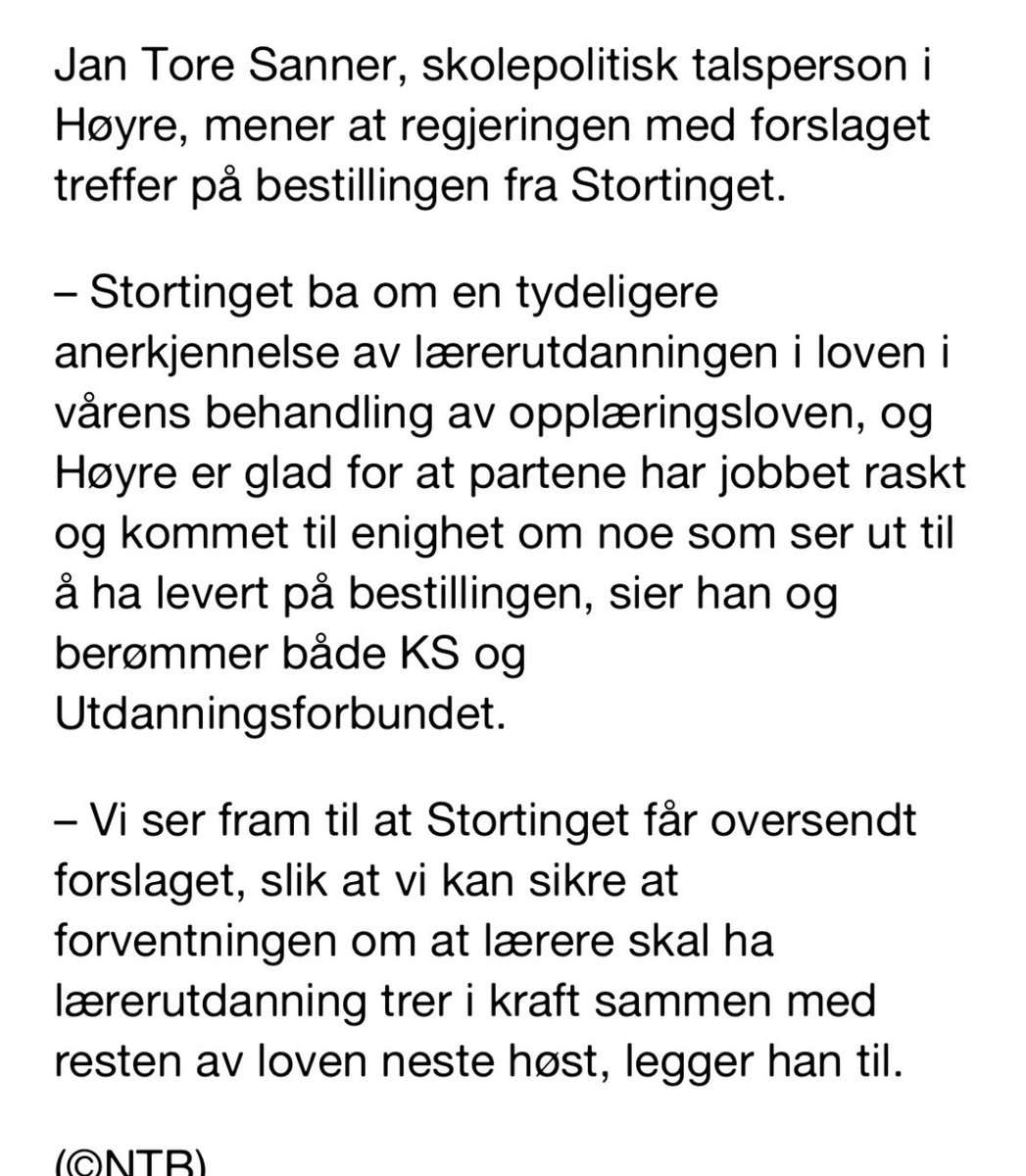 Veldig bra at @Hoyre ved @jantoresanner er med på notene her.