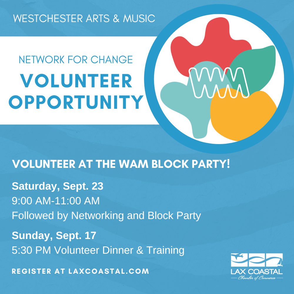 Please join our Network for Change Group as we volunteer with the Westchester Arts &amp; Music Block Party!

#laxcoastal #westchesterartsandmusicblockparty #westchesterlosangeles #losangles #losangelesvolunteers