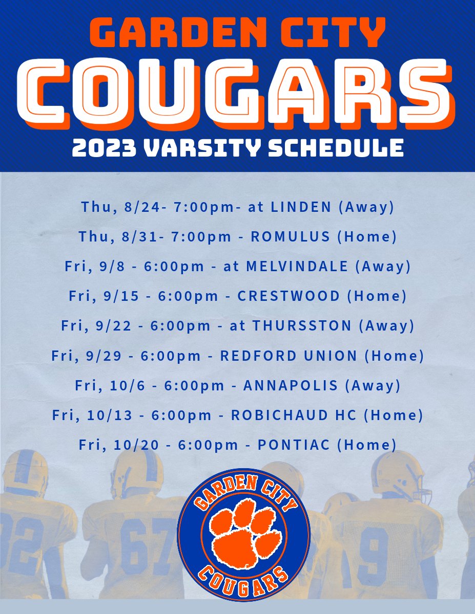 The Fall Sports Season "kicks" off this week with soccer and football. Boys soccer is home against Carleton Airport at 5pm on Tuesday and Lincoln Park on Thursday at 1pm. JV football is home against Linden on Wednesday at 6pm Varsity is on the road at Linden Thursday at 7pm.