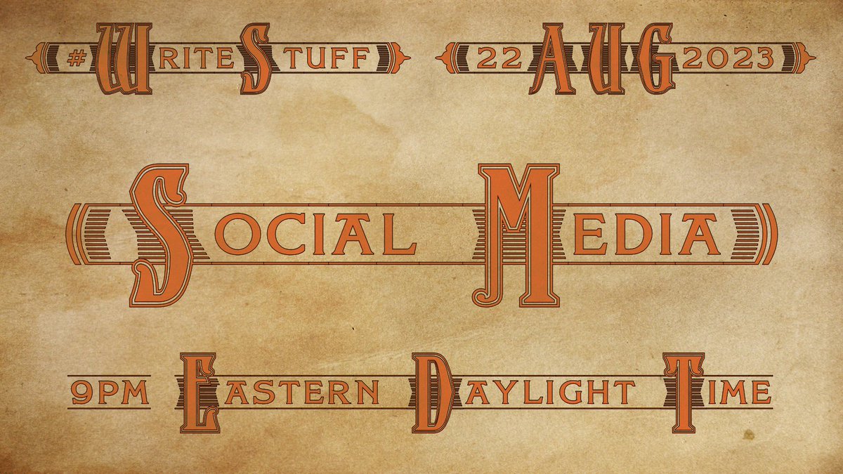 WriteStuff19's tweet image. Tuesday on #WriteStuff, the topic will be Social Media.