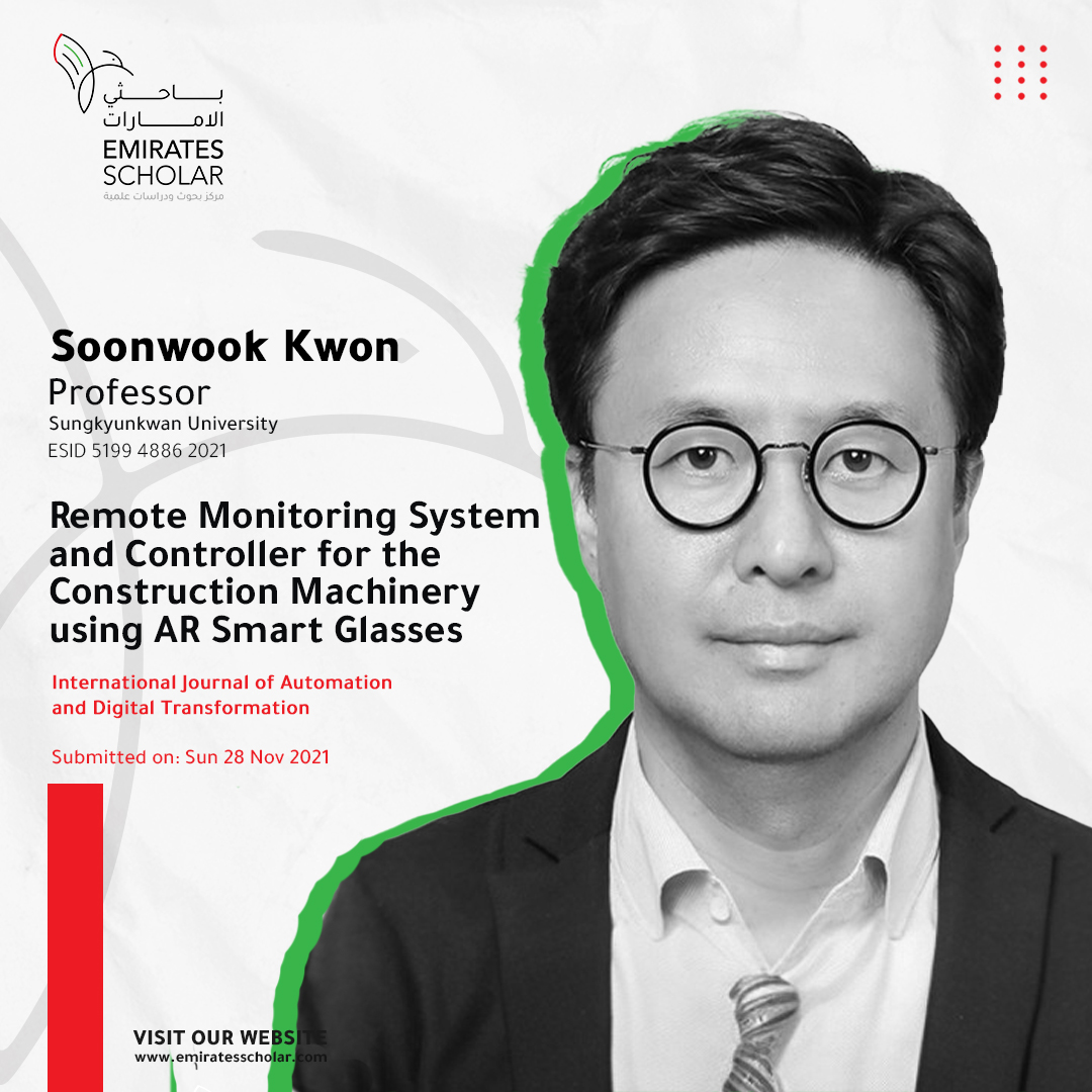 Meet  Prof. Soonwook Kwon from Sungkyunkwan Univ. is revolutionizing construction machinery with AR Smart Glasses!  Don't miss their game-changing research in the Int'l Journal of Automation.  #ARInnovation #SmartConstruction #ResearchMilestone #automation #art #journal