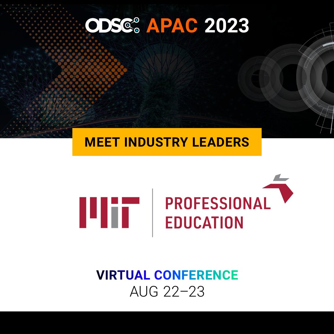 _odsc's tweet image. Please join us in welcoming @MITProfessional, which provides lifelong learning opportunities to professions, to the #AI Expo and Demo Hall August 22nd-23rd. Meet MIT at #ODSCAPAC 2023. Learn more: hubs.li/Q01_qGBm0