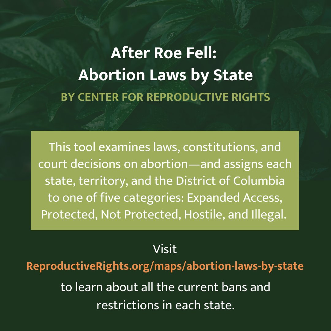 Pro-Choice NC (@prochoice_nc) on Twitter photo From <a href="/reprorights/">Center for Reproductive Rights</a> “After Roe Fell: Abortion Laws by State.” Visit ReproductiveRights.org/maps/abortion-… to find these resources.
3/4 From <a href="/reprorights/">Center for Reproductive Rights</a> “After Roe Fell: Abortion Laws by State.” Visit ReproductiveRights.org/maps/abortion-… to find these resources.
3/4