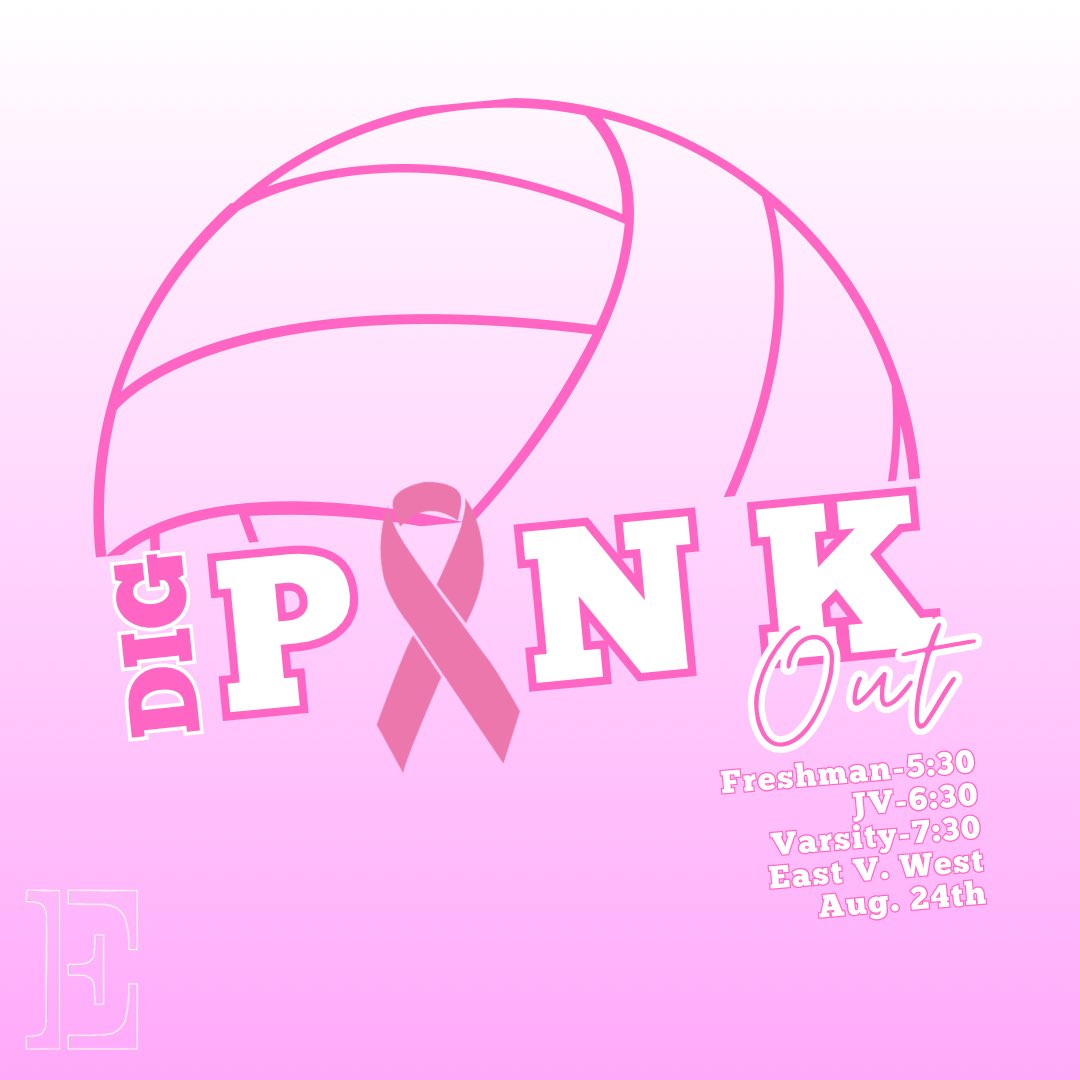 EJHSstudent's tweet photo. 🏐VOLLEYBALL DIG PINK🏐
Come support the Lady Jags this Thursday(8/24) against West
First game starts at 5:30
🎀PINK OUT🎀 https://t.co/356oLo2jxI