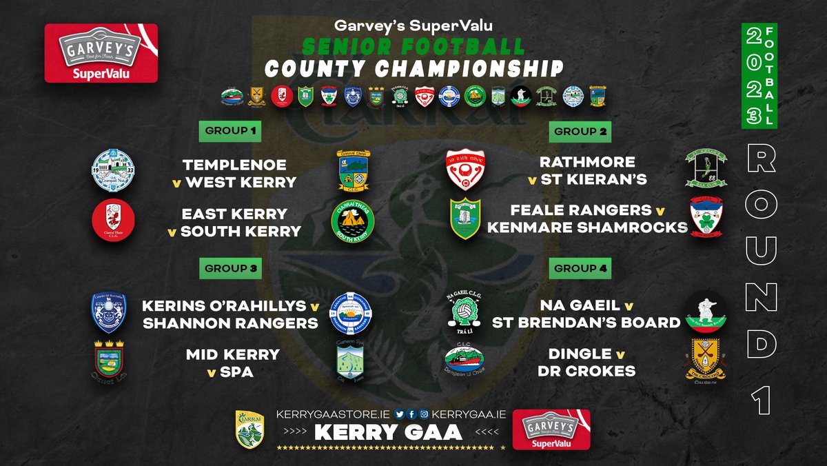 County League Fixtures 2023 – Dingle GAA