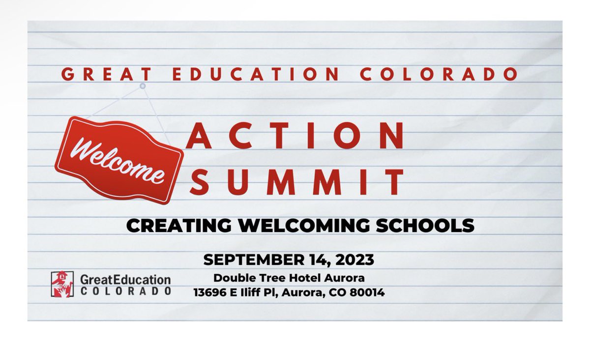 Folks across CO are standing up to the right-wing extremists who have or are trying to take over school boards. Those forces are well-coordinated. It's time for us to be, too. Join us at the GEC Action Summit! Be on the HONEST AND INCLUSIVE side of History
greateducation.org/action-summit/