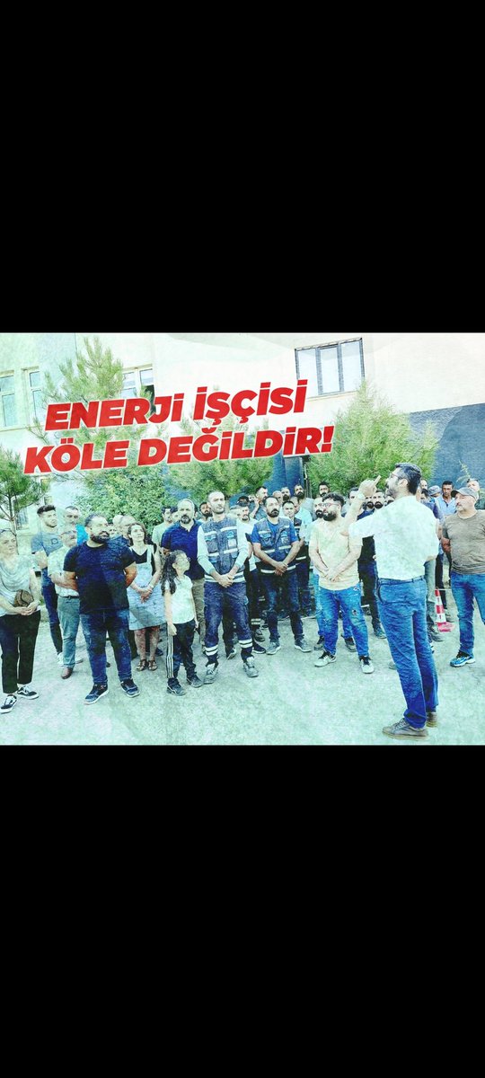 gulecemo62's tweet photo. Enerji işçisi köle değildir... 
Emekçine sahip çık..
#firataksa 
#fedasiscisikazanacak
@KucukkayaIsmail 
@orhanaydin6 
@aBayraktar1 
@TCEnerji 
@orhanaydin6 https://t.co/Gs8bq0CwFM