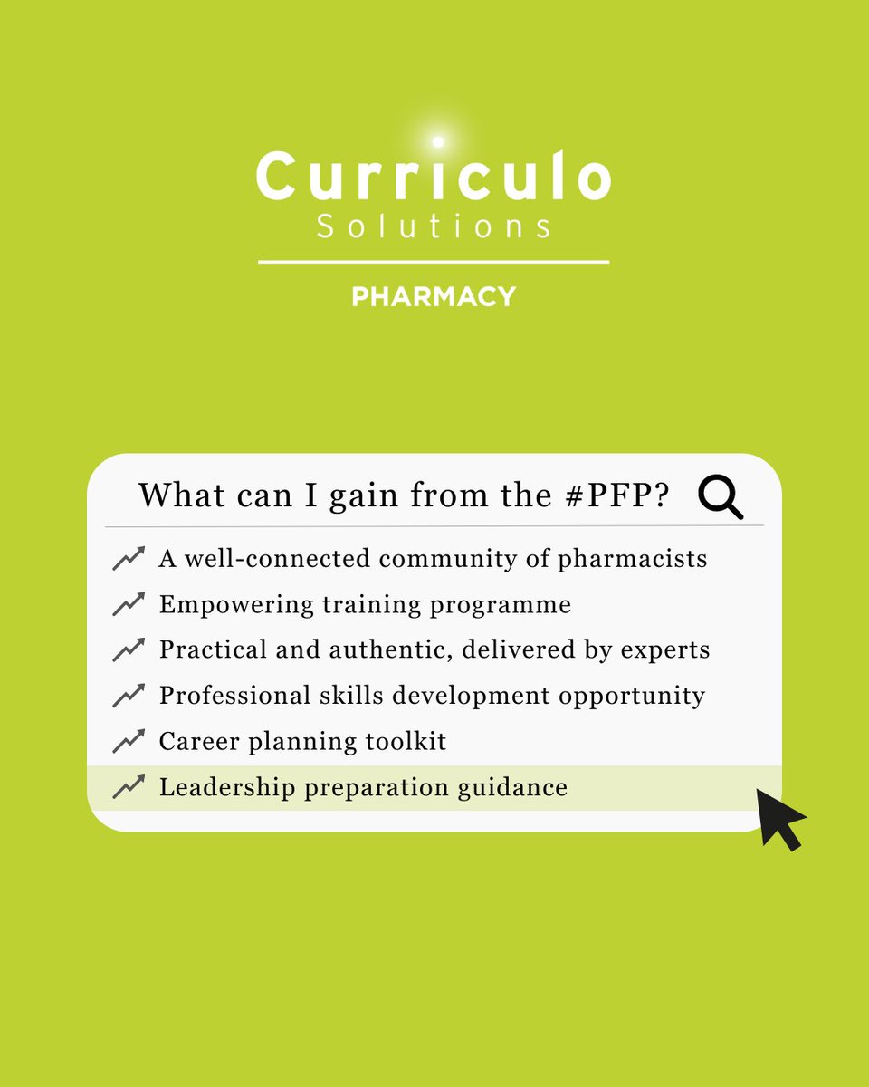 CurriculoPharmacy (@curriculopharm) on Twitter photo Our next #PFP kicks off on the 23rd August - don't miss your chance to take advantage of our <a href="/FIP_org/">FIP</a> and <a href="/IPSForg/">International Pharmaceutical Students' Federation</a> discounts.
The #PFP is the ultimate career management opportunity for both #pharmacists and #pharmaceutical scientists 👀👉 bit.ly/3KLeEIx
#PharmacyHour Our next #PFP kicks off on the 23rd August - don't miss your chance to take advantage of our <a href="/FIP_org/">FIP</a> and <a href="/IPSForg/">International Pharmaceutical Students' Federation</a> discounts.
The #PFP is the ultimate career management opportunity for both #pharmacists and #pharmaceutical scientists 👀👉 bit.ly/3KLeEIx
#PharmacyHour