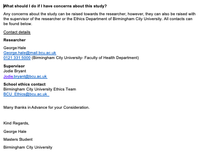 George Hale (@george_hale98) on Twitter photo If you are:
HCPC Chartered Physio
Currently practicing in the UK.
Involved in prehabilitation of lung cancer patients.
Please email me, the project lead, at george.hale@mail.bcu.ac.uk if you fit the criteria and are interested in participating in focus groups as part of my diss! If you are:
HCPC Chartered Physio
Currently practicing in the UK.
Involved in prehabilitation of lung cancer patients.
Please email me, the project lead, at george.hale@mail.bcu.ac.uk if you fit the criteria and are interested in participating in focus groups as part of my diss!