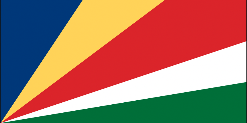 MathforLove's tweet photo. What fraction of the Seychelles flag does each color represent?
#fractiontalk for middle or high school, probably
#iteachmath #mtbos
(You might need to make some assumptions about how each side is subdivided) https://t.co/tM5onTlleT