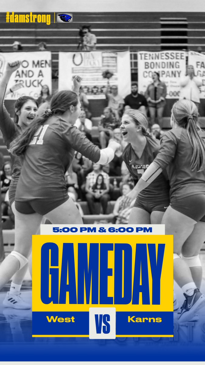 It’s our first HOME gameday! Come out and support your Lady Beavers volleyball team as they host West at home! #damstrong