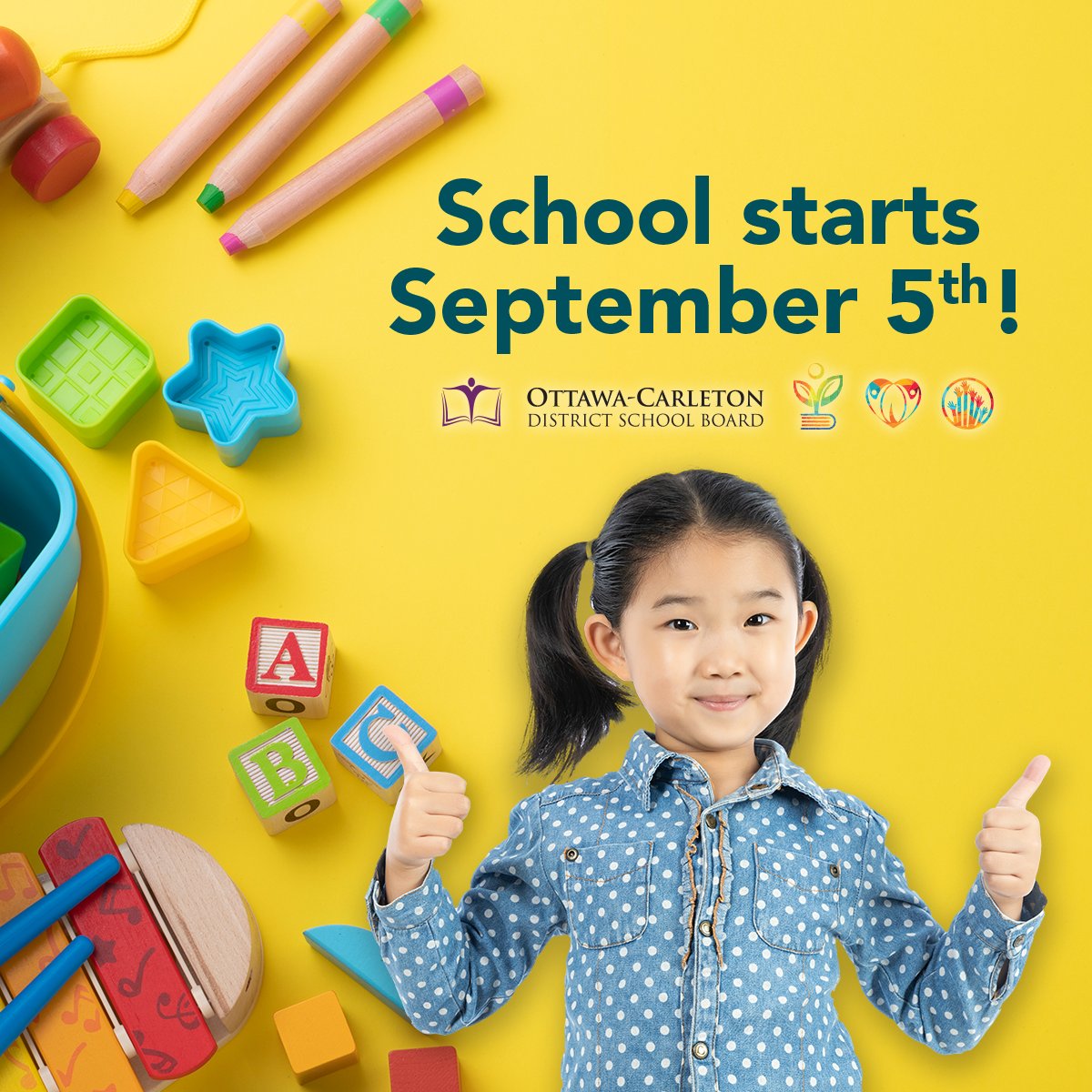 Remember, there’s still time to register your child for school with the OCDSB!

Visit our website to register now, and we’ll see you on Tuesday, September 5th.

Get started: ocdsb.ca/register 

#OCDSBWelcomeBack