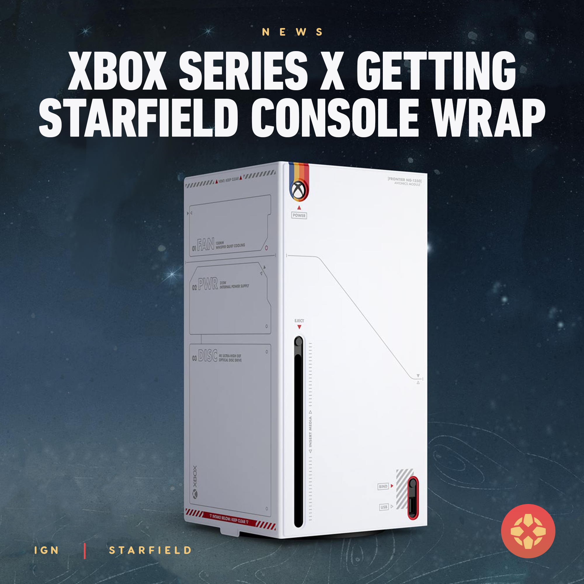 A first look at the new Starfield Xbox Series X wraps - The Verge