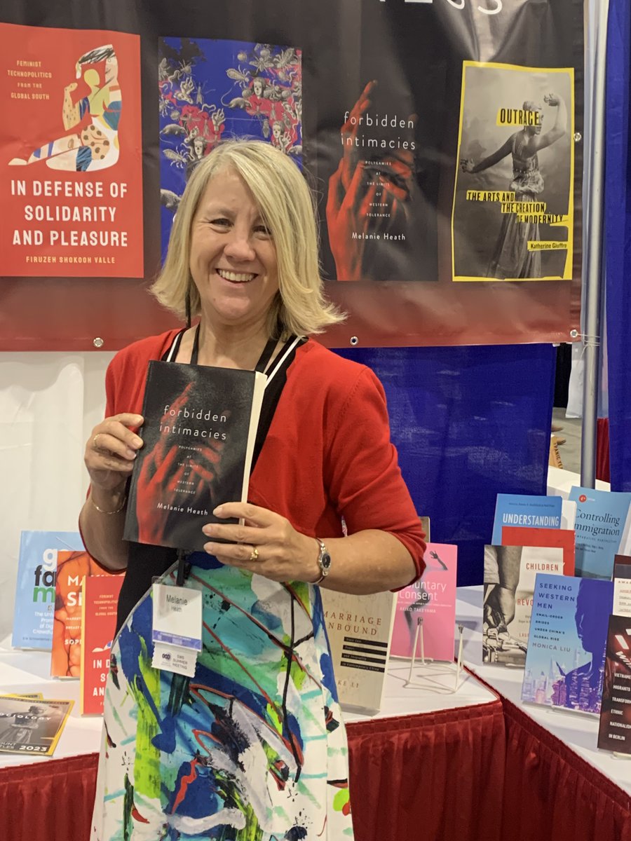 Thanks, <a href="/DrMelanieHeath/">Melanie Heath</a>, for stopping by our booth at #ASA2023.  sup.org/books/title/?i…