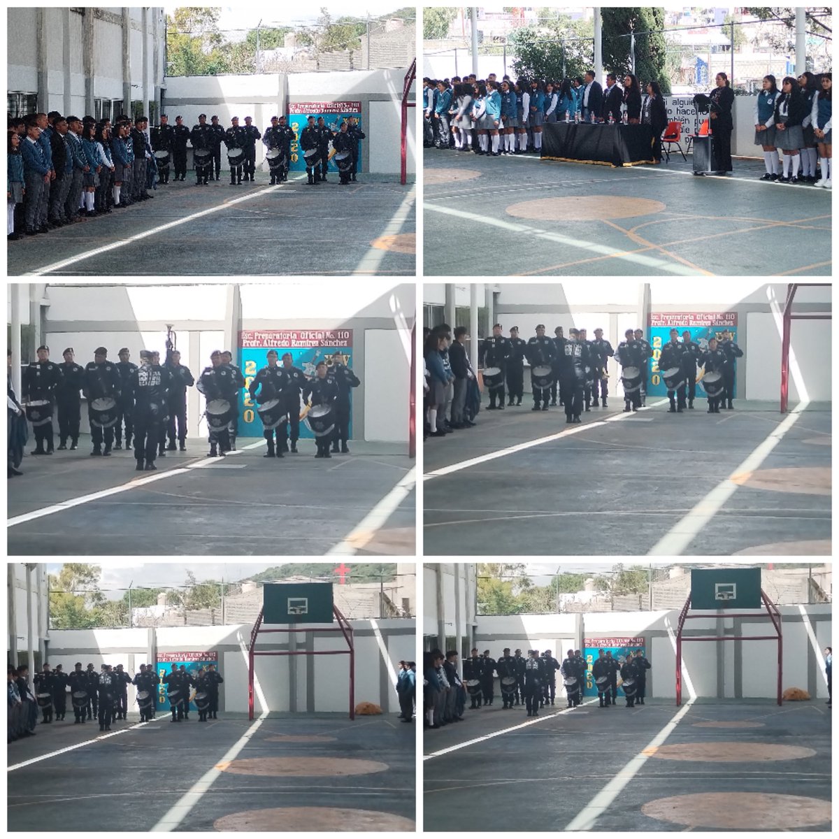Epoem1's tweet photo. Epo 110 " Profr. Alfredo Ramírez Sánchez" realiza ceremonia de reanudación de clases, agradecemos al H. Ayuntamiento de Ecatepec por el apoyo brindado con su  Banda de Guerra y poder realizar esta ceremonia cívica @DeSubdireccion @SBg37 https://t.co/B9wxssJiiA